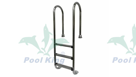 Escalera de piscina con soporte de sujeci&oacute;n serie MR
