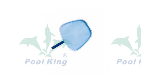 Skimmer Daun Aluminium Dengan Pegangan Anodized Biru